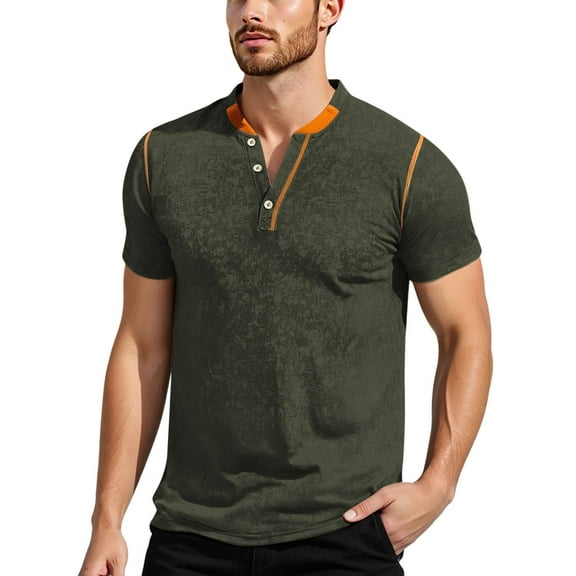Men's Summer V Neck Short Sleeve T Shirt Outdoor Sports Casual Comfortable Lightweight Breathable Tee Top Mens Summer Lightweight Pullover Tee Shirts