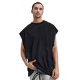 thumbnail image 1 of Men's Summer Wash Retro Vest Sports Basketball Fitness Travel Tank Top for Men Lightweight Breathable Comfortable Casual Workout Men's Tops T-Shirt Casual Crew Neck Loose, 1 of 5