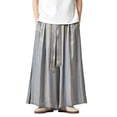 thumbnail image 1 of Men's Summer Wide Leg Casual Pants Gradient Pattern Loose Skirt Style Comfortable Breathable Lightweight Fashionable Streetwear Men's Dress Pants Slim Fit Wide Leg Summer Casual, 1 of 4