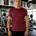 thumbnail image 1 of Men's Summer Workout T Shirts Quickly Dry Crewneck Moisture Wicking Running Gym Fitness Top Solid Round Neck Lightweight Breathable Short Sleeve Athletic Tee Shirt, 1 of 9