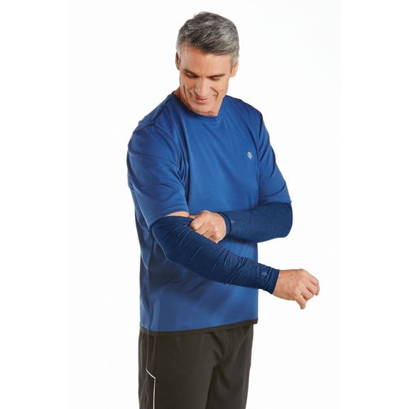 Men's Sun Arm Sleeves - UPF 50+ Sun Protection - Navagio in Navy