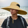 thumbnail image 1 of Men's Sun Breathable Fisherman Hat For Outdoor Activities Clutch Hats for Men Gnarly Hat Sub Visor Ponytail Hat Tall Hat Beach Floppy Hats Visor Camping Hats for Men Travel Beach Summer Beach Hats for, 1 of 3