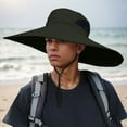 thumbnail image 1 of Men's Sun Breathable Fisherman Hat For Outdoor Activities Clutch Hats for Men Gnarly Hat Sub Visor Ponytail Hat Tall Hat Beach Floppy Hats Visor Camping Hats for Men Travel Beach Summer Beach Hats for, 1 of 3