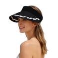 thumbnail image 1 of Men's Sun Hat Packable, Adjustable Sun Protection Women Bucket Hat Uv Protection Summer Beach Hat Top Black L, 1 of 4