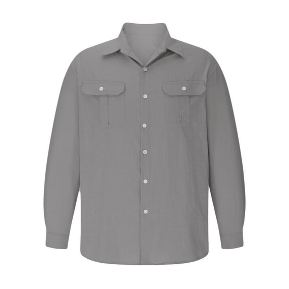 Men's Sun Protection Fishing Shirt UPF 50+ Lightweight Quick Dry Cowboy Button Down Work Shirts for Hiking Safari