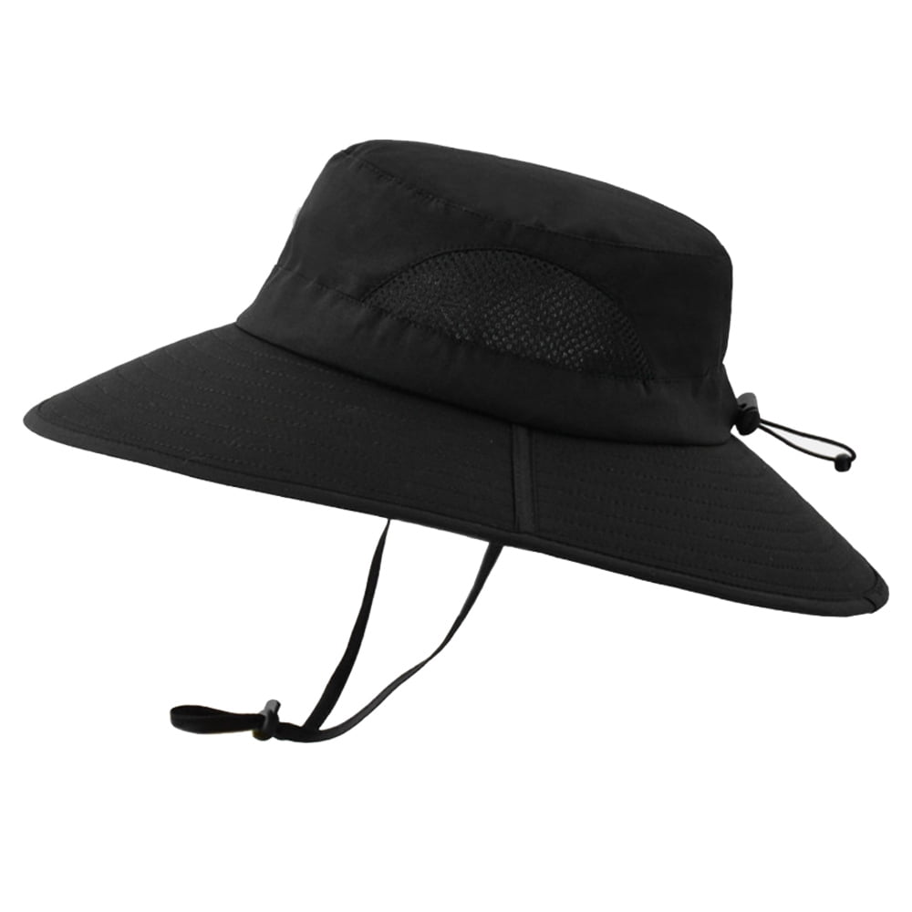 Men's Sun Protection Floppy Visor Bucket Hat,black，G191273