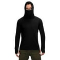 thumbnail image 1 of Men's Sun Protection Hoodie Shirt UPF 50+ Long Sleeve UV SPF T-Shirts with Mask Rash Guard Fishing Lightweight, 1 of 5