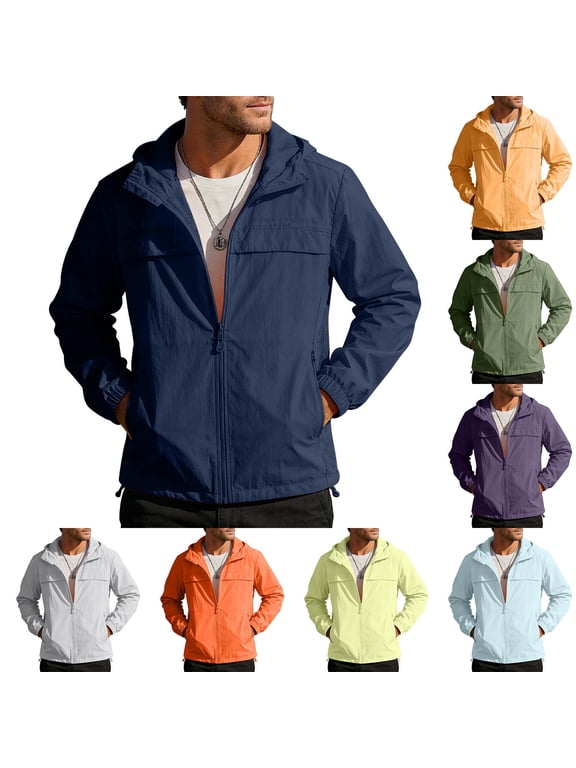 Men's Sun Protection Jacket Ice Silk Hoodie, Lightweight Nylon Spandex Zip Up Cardigan, Long Sleeve Cooling UPF 50+ Swim Shirt, Quick Dry Outdoor Fishing Hiking Beach | Zenithor,Army Green L