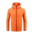 thumbnail image 1 of Men's Sun Protection Jacket With Breathable Holes Thin Breathable And Slightly Elastic Sun Protection Top Solid Color Long Sleeved Hooded Top, 1 of 6