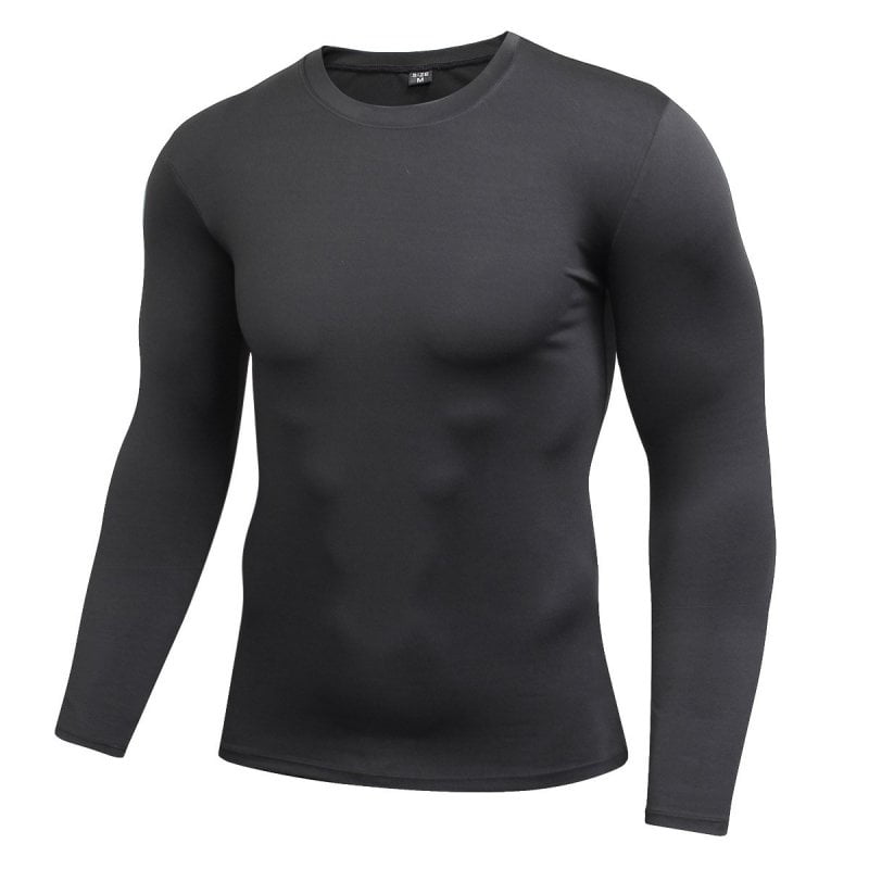 LRD Fishing Shirts for Men UPF 50 Sun Protection Long Sleeve Shirt Black M