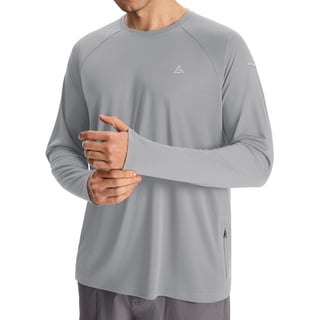 Men’s Sun Protection Shirts UPF 50+ Long Sleeve UV Shirt Rash Guard for Men Quick Dry Swim Fishing Beach Athletic 2XL