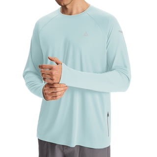 Men’s Sun Protection Shirts UPF 50+ Long Sleeve UV Shirt Rash Guard for Men Quick Dry Swim Fishing Beach Athletic 2XL