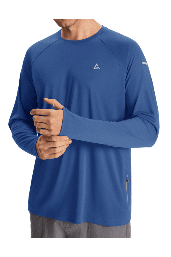 Men’s Sun Protection Shirts UPF 50+ Long Sleeve UV Shirt Rash Guard for Men Quick Dry Swim Fishing Beach Athletic 3XL