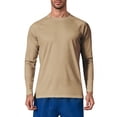 thumbnail image 1 of Men's Sun Protection Shirts UV UPF 50+ Long Sleeve Rash Guard Top Fishing Running Quick Dry Workout Tees, 1 of 6