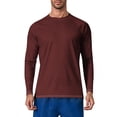 thumbnail image 1 of Men's Sun Protection Shirts UV UPF 50+ Long Sleeve Rash Guard Top Fishing Running Quick Dry Workout Tees, 1 of 6