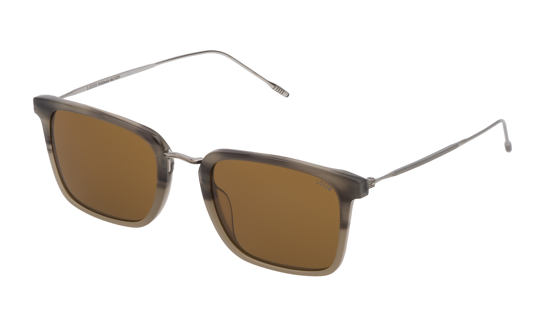 SUNGLASSES - POLARIZED FASHION SUN GLASSES LOZZA GRAY MEN SL41805407HI
