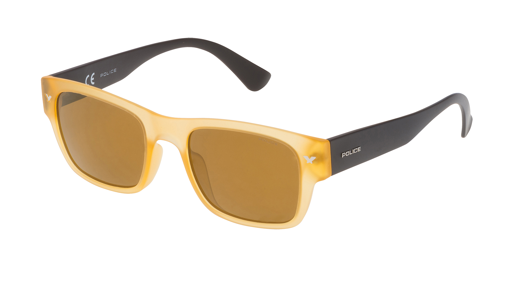 SUNGLASSES - POLARIZED FASHION SUN GLASSES POLICE YELLOW MEN SPL15051760G