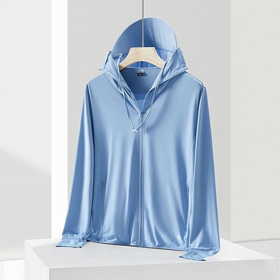 Men's Sunscreen Shirts UPF50+ Long Sleeve Cool Breathable Shirt