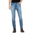thumbnail image 1 of CULTURA AZURE Mens Stretch 5 Pocket Skinny Jeans, Med Blue, 30X32, 1 of 5