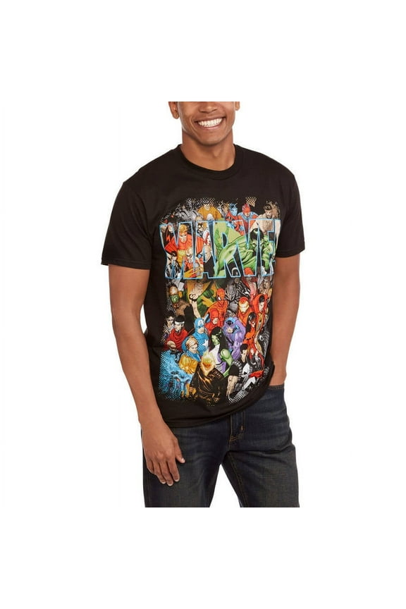 Men's Super Hero Group Shot Graphic Tee
