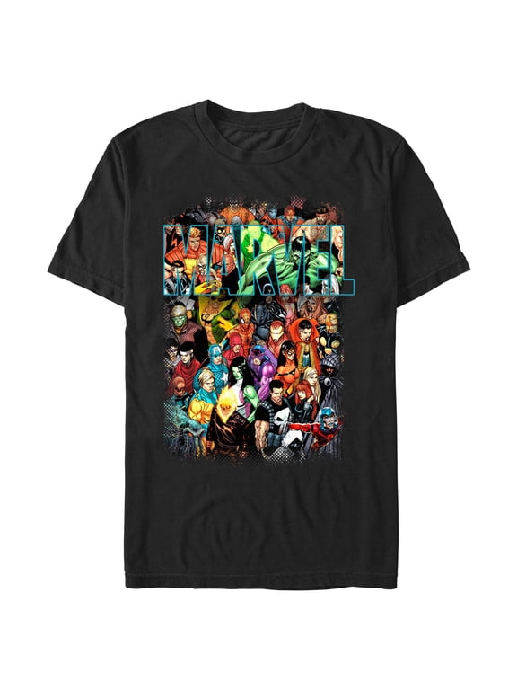 Men's Super Hero Group Shot Graphic Tee