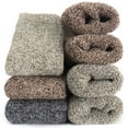 thumbnail image 1 of Men's Super Thick Heavy Thermal Merino Wool Warm Winter Crew Socks(Pack of 3) Assorted Colors, 1 of 7
