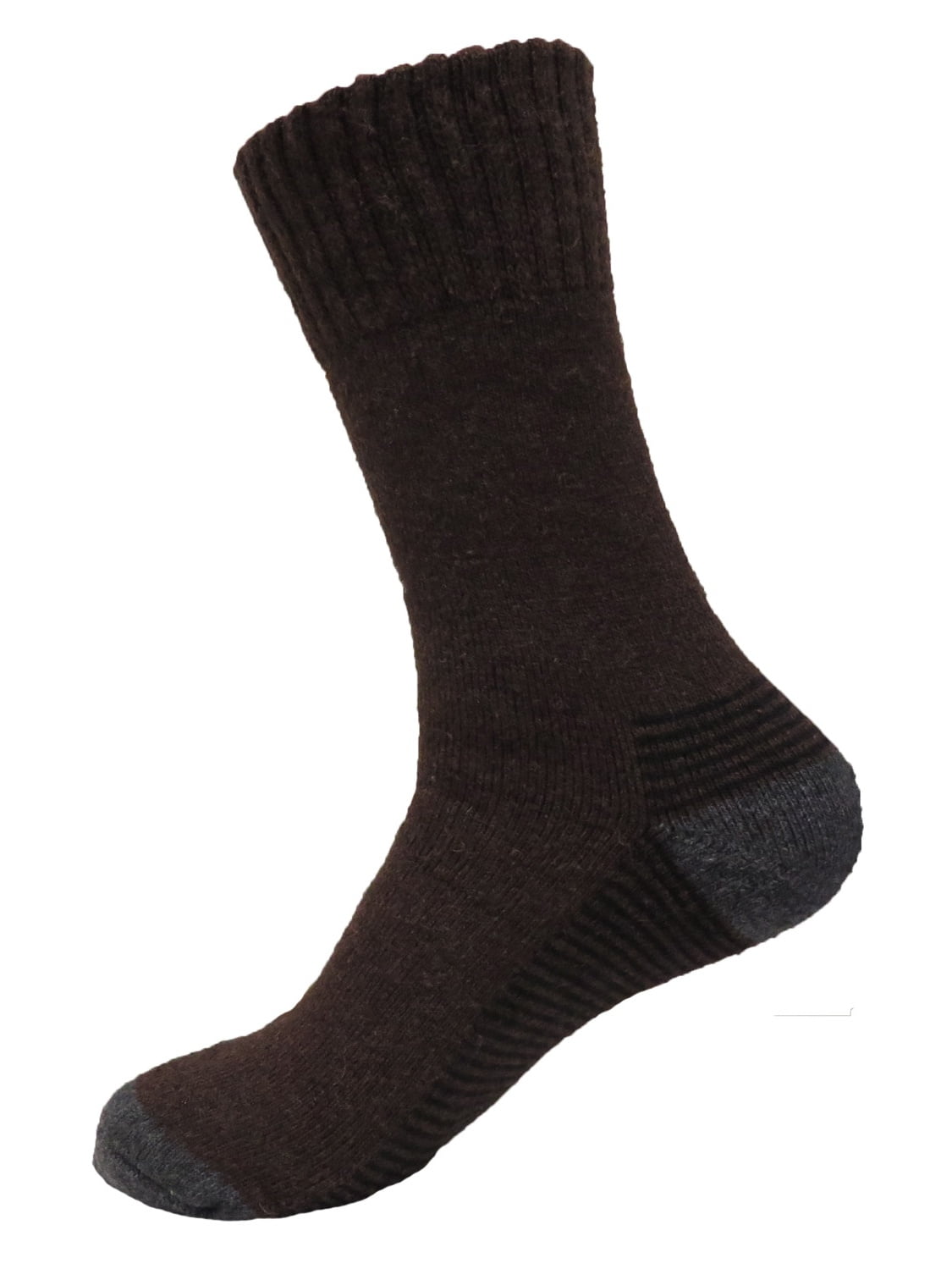 Men's Super Warm Merino Wool Winter Socks (Dark Brown) - Walmart.com