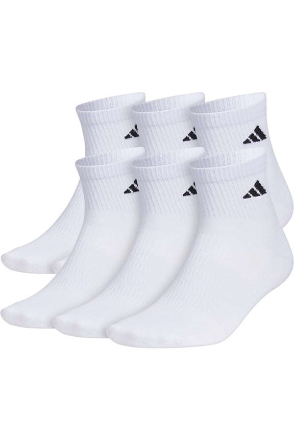 Men's Superlite Quarter Socks 6-pack, Durable, Lightweight, Athletic Breathable With Compression Arch Support