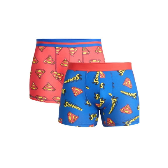Men's Superman 2 Pack Boxer Briefs - Small
