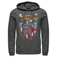 thumbnail image 1 of Men's Superman American Hero  Pull Over Hoodie Charcoal Heather Medium, 1 of 3