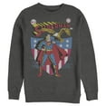 thumbnail image 1 of Men's Superman American Hero Sweatshirt Charcoal Heather X Large, 1 of 3