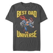 Men's Superman Best Dad In The Universe Graphic T-Shirt