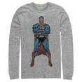 thumbnail image 1 of Men's Superman Bold Hero Pose  Long Sleeve Shirt Athletic Heather Small, 1 of 3