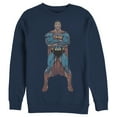 thumbnail image 1 of Men's Superman Bold Hero Pose  Sweatshirt Navy Blue 3X Large, 1 of 3