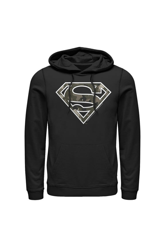 Men's Superman Camo Logo Pull Over Hoodie