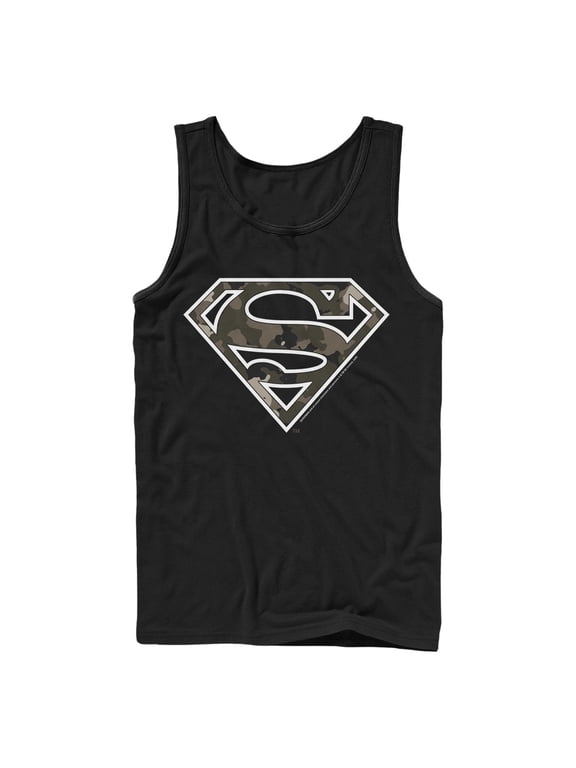 Men's Superman Camo Logo Tank Top