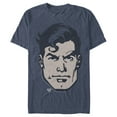 thumbnail image 1 of Men's Superman Classic Clark Kent Portrait  Graphic Tee Navy Blue Heather X Large, 1 of 3