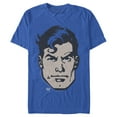 thumbnail image 1 of Men's Superman Classic Clark Kent Portrait Graphic Tee Royal Blue 3X Large, 1 of 4