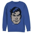 thumbnail image 1 of Men's Superman Classic Clark Kent Portrait Sweatshirt Royal Blue 3X Large, 1 of 3