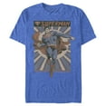thumbnail image 1 of Men's Superman Classic Hero Pose  Graphic Tee Royal Blue Heather Large, 1 of 4