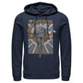 thumbnail image 1 of Men's Superman Classic Hero Pose  Pull Over Hoodie Navy Blue Medium, 1 of 3
