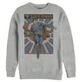 thumbnail image 1 of Men's Superman Classic Hero Pose  Sweatshirt Athletic Heather Medium, 1 of 3