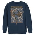 thumbnail image 1 of Men's Superman Classic Hero Pose  Sweatshirt Navy Blue 3X Large, 1 of 3