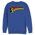 thumbnail image 1 of Men's Superman Classic Text Logo  Sweatshirt Royal Blue 3X Large, 1 of 3