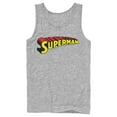 thumbnail image 1 of Men's Superman Classic Text Logo  Tank Top Athletic Heather X Large, 1 of 4