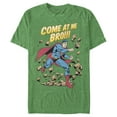 thumbnail image 1 of Men's Superman Come At Me Bro  Graphic Tee Kelly Heather Large, 1 of 3