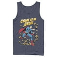 thumbnail image 1 of Men's Superman Come At Me Bro  Tank Top Navy Blue Large, 1 of 3