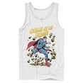 thumbnail image 1 of Men's Superman Come At Me Bro  Tank Top White Small, 1 of 4