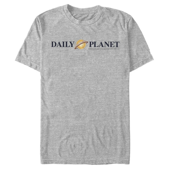 Men's Superman Daily Planet Logo Graphic Tee Athletic Heather Large