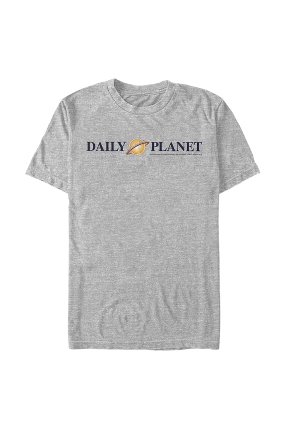 Men's Superman Daily Planet Logo Graphic Tee Athletic Heather Small